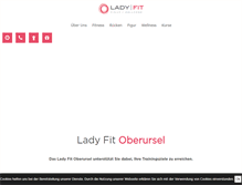 Tablet Screenshot of lady-fit-oberursel.de